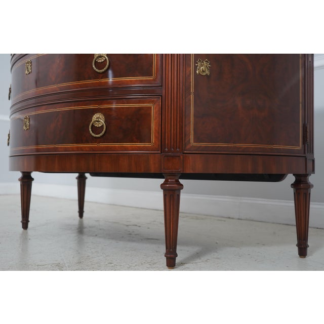 Karges French Louis XVI Walnut Dresser Commode Server For Sale - Image 13 of 18
