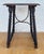 1920s Spanish Baroque Revival Oak Side Table with Barley Twist Legs and Iron Stretcher For Sale - Image 4 of 10