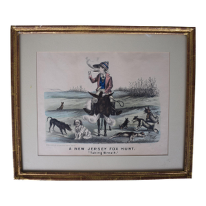 A New Jersey Fox Hunt. "Taking Breath"