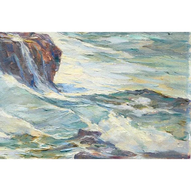 Ray Radliff "The Coming Storm" Seascape Circa 1950s-1960s For Sale - Image 4 of 9