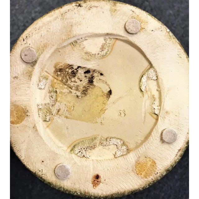 Vintage Mid Century Egyptian Revival Ceramic Urn For Sale In West Palm - Image 6 of 8