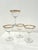 Beautiful set of eight nicely matched midcentury crystal cocktail glasses. Set consists of four six ounce aperitif stemmed...