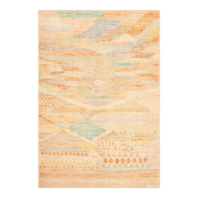 Nazmiyal Collection Modern Contemporary Rug For Sale