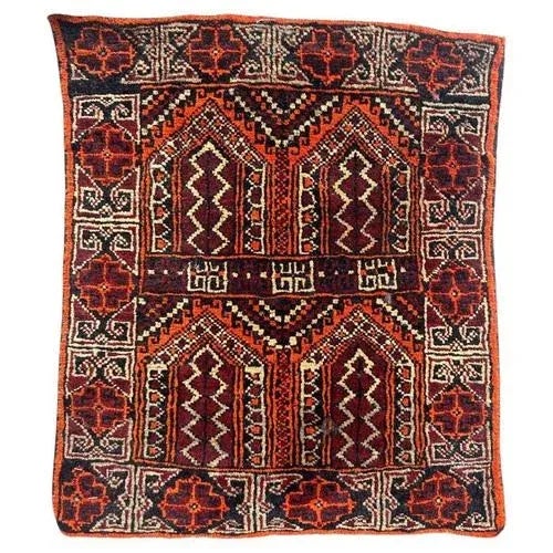 Small Vintage Turkmen Baluch Rug, 1980s For Sale - Image 11 of 11