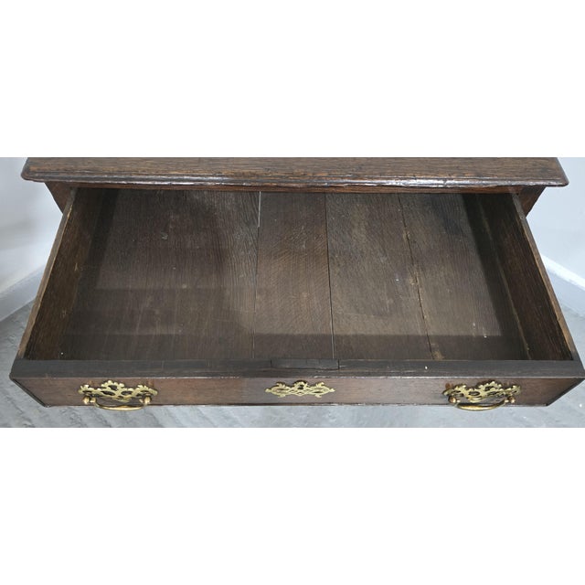 Brown Oak Lowboy, 17th Century For Sale - Image 8 of 12