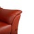 Two-Seater Leather Red Sofa Couch by Natuzzi For Sale - Image 4 of 9