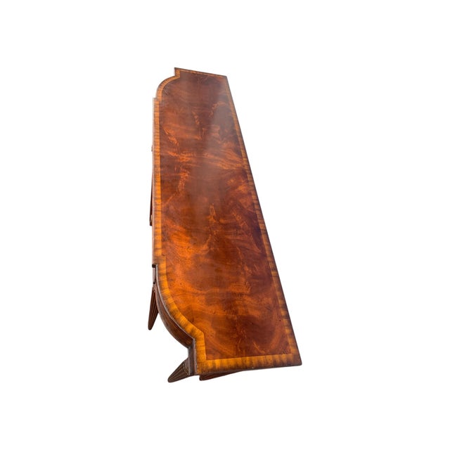 Wood Maitland Smith 8111-34 Mahogany Cornell Console Table For Sale - Image 7 of 9