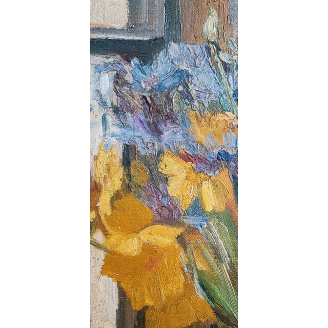 Louis Henri Salzmann, Nature morte, Oil on Canvas For Sale - Image 4 of 11