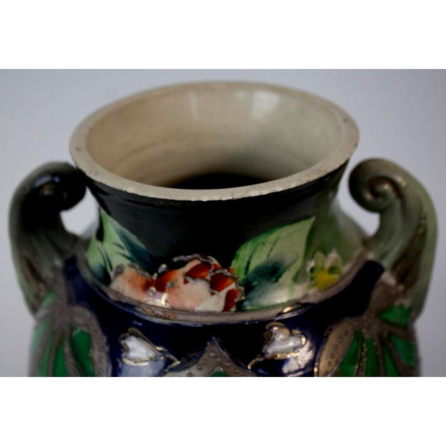 1920s 1920s Nippon Hand Painted Vase For Sale - Image 5 of 7