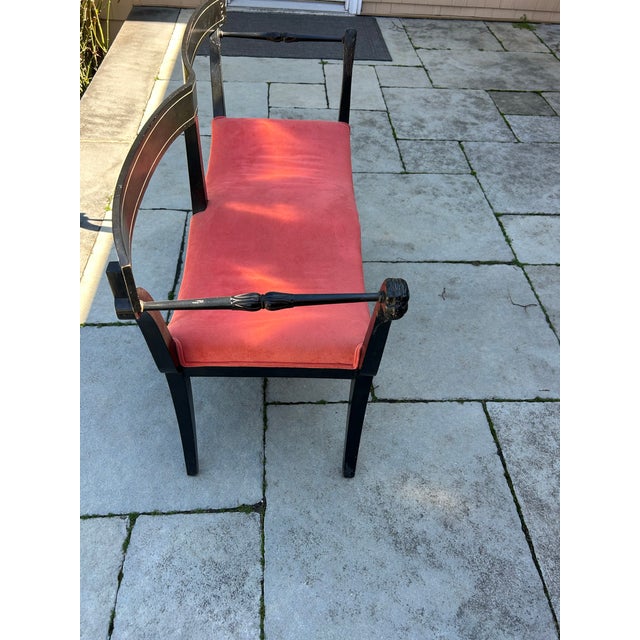 Neoclassical Late 20th Century Neoclassical Bench Style of Duncan Phyfe For Sale - Image 3 of 4