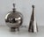 Mid-Century Modern Italian Ceramic Table Lamp in Silver Metallic from Ugo Zaccagnini, 1960s For Sale - Image 6 of 15
