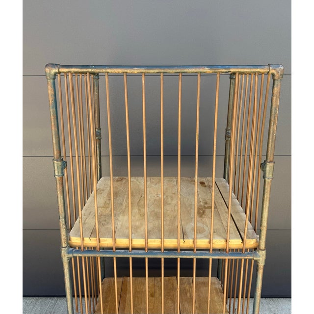 Vintage Industrial Two-Tier Bindery Cart For Sale - Image 9 of 12