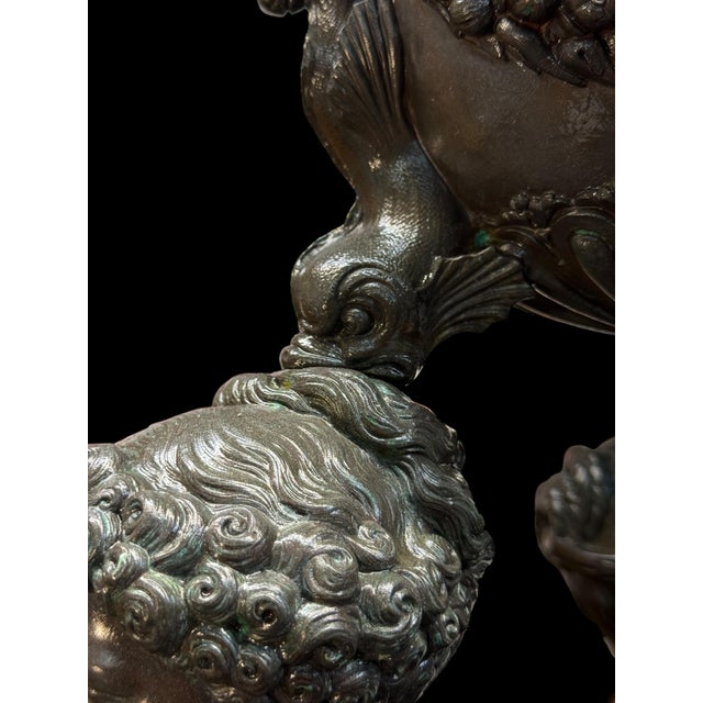 Brown A Palatial French Patinated Bronze Sculpture of the Three Graces For Sale - Image 8 of 11