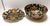 Vintage Famille Noire Hand Painted Enamel Satsuma Ware Bowl & Scalloped Edge Plate From China For Sale - Image 4 of 12