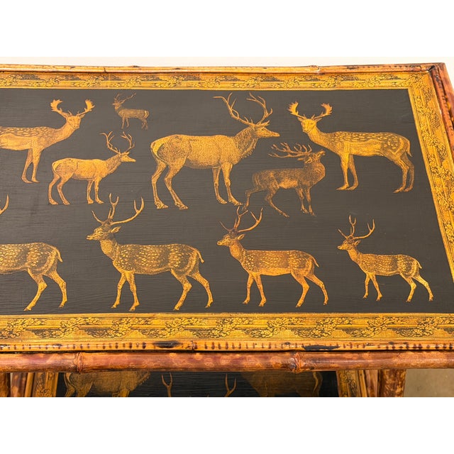 19th Century 19th Century English Decoupage Side Table For Sale - Image 5 of 9