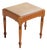 Vintage Colonial Maple Wood Sewing Stool With Storage – Rustic Mid-Century Appeal For Sale