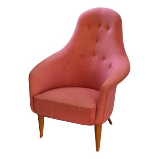 Scandinavian Modern Stor Adam Easy Chair by Kerstin Hörlin-Holmquist for Nordiska Kompaniet, 1950s For Sale