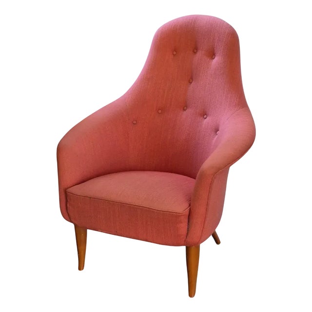 Scandinavian Modern Stor Adam Easy Chair by Kerstin Hörlin-Holmquist for Nordiska Kompaniet, 1950s For Sale