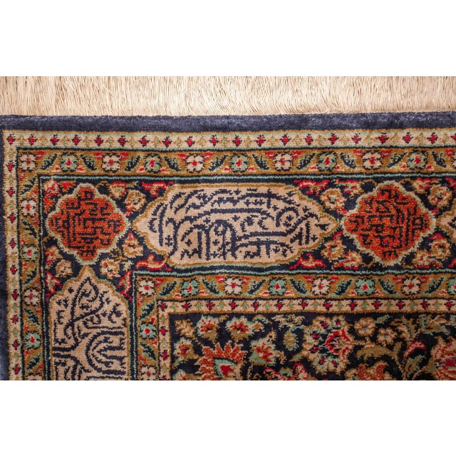 Textile Vintage Ghoum Silk Rug For Sale - Image 7 of 13