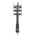 Hand-Forged Wrought Iron Wall Sconce Body (Gold Patina Twist Stem) Classical Architectural Fixture For Sale - Image 4 of 4
