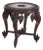 Antique Anglo Indian Figural Carved Rosewood Side Table With Elephants & Figure For Sale