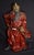 Vintage Chinese Shiwan Pottery Guan Yu Statue Oxblood Glazed Ceramic Guan Gong For Sale - Image 17 of 18