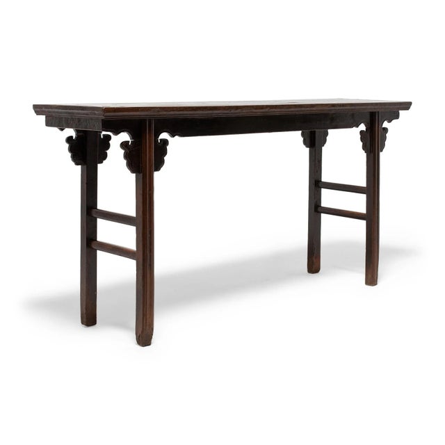 Asian Chinese Offering Table with Ruyi Spandrels, C. 1900 For Sale - Image 3 of 6