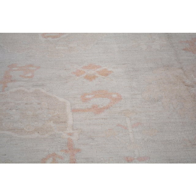 2010s Turkish Oushak Hand Knotted Wool Rug, 11'8"x14'7" For Sale - Image 5 of 5
