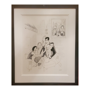 "Friends Cast & Producers" Signed and Numbered Litho by Al Hirschfeld (1903-2003)