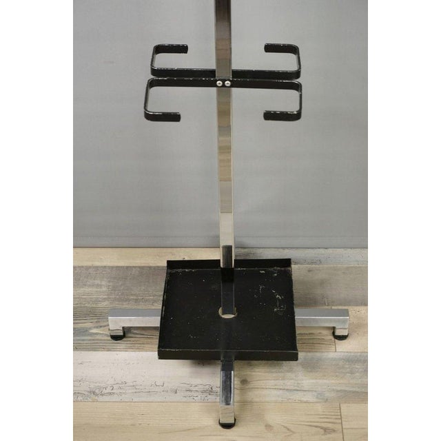 Black Vintage Metal Coat Rack, 1950s For Sale - Image 8 of 10