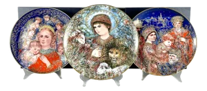 Vintage Plates, 1989, Set of 3