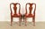 Henkel Harris Queen Anne Solid Cherry Wood Dining Chairs, Set of Four For Sale - Image 11 of 13