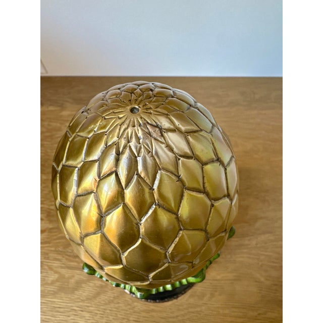 1980s 1980s Indian Solid Bronze Acanthus Finial - 14.5" For Sale - Image 5 of 9