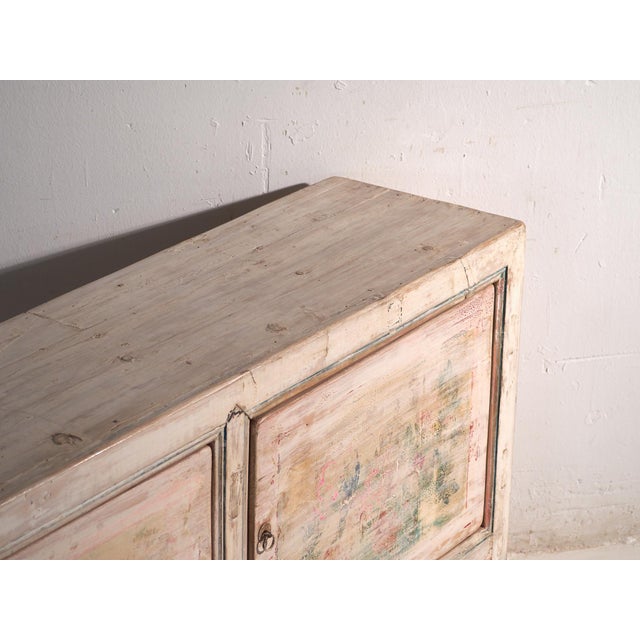 Antique white wooden sideboard (c.1870) Approximate age: 150 years Material: Elm Origin: China Our antique wooden...