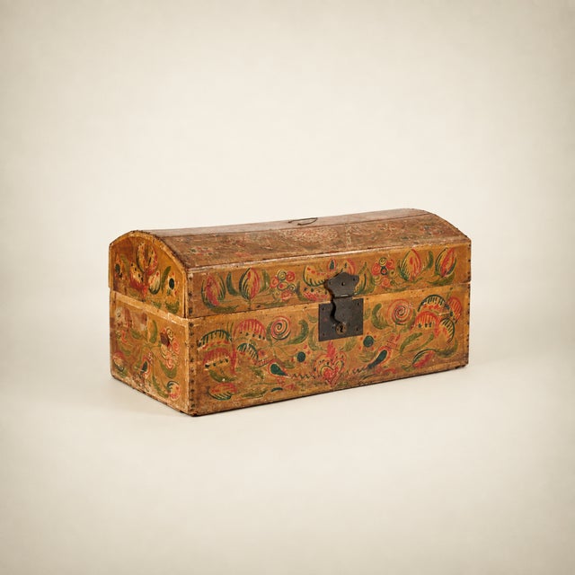 Wood Folk Art Norman Wedding Boxes, France, 1890, Set of 6 For Sale - Image 7 of 10
