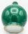 Apple-green crackle-glazed porcelain bottle vase, Qing Dynasty, 18th Century with two rings, long slender cylindrical...