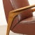 Vintage Armchair with Wood Spring Padding Leatherette, 1950s For Sale - Image 6 of 11