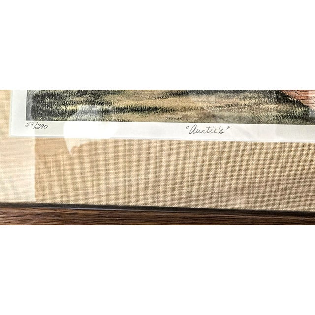 White Framed Cottage Porch Limited Release Watercolor Print For Sale - Image 8 of 12