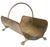 Early 20th Century Vintage Brass Fireplace Log Holder For Sale - Image 5 of 10