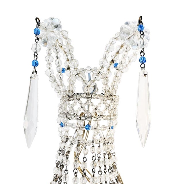 Crystal Chandelier and Sconces, Italy, 1970s, Set of 3 For Sale - Image 17 of 18