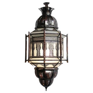 Moroccan Frosted Lantern For Sale