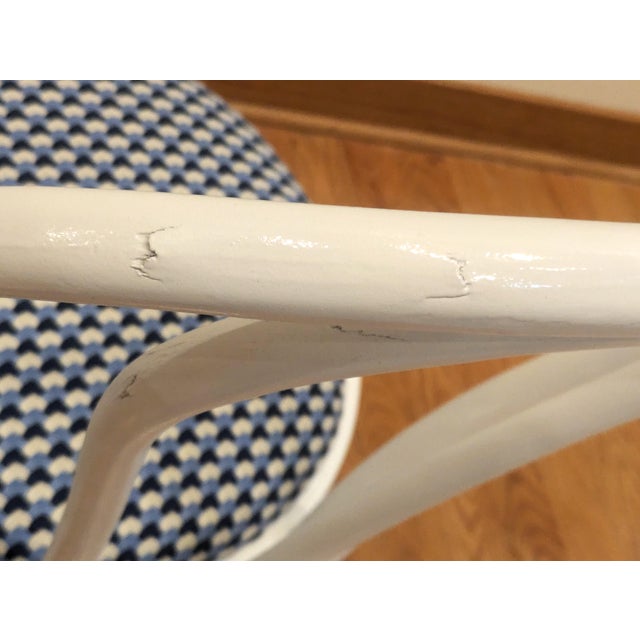 White Bentwood Cafe Chairs - A Pair For Sale - Image 11 of 11
