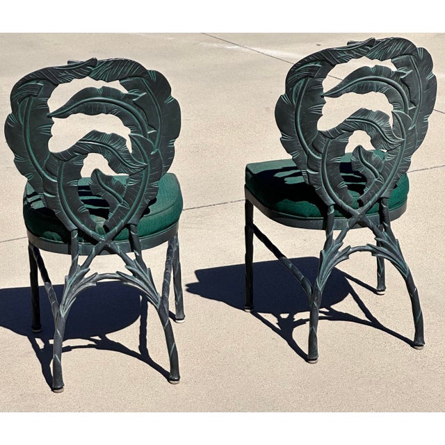 Tropitone Veneman Collection Banana Leaf Chairs and Table Chairish