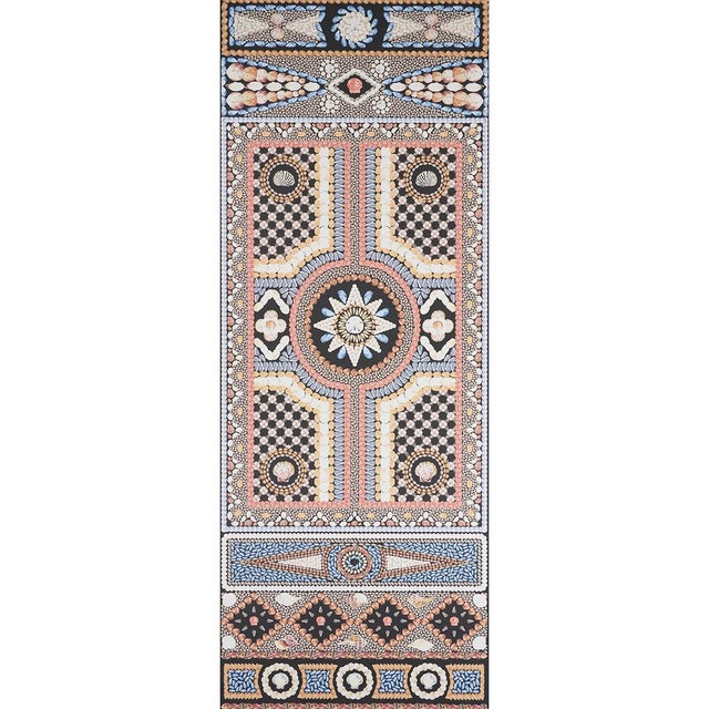 Schumacher X Mary McDonald Shell Grotto Panel A in Onyx Multi For Sale In Charlotte - Image 6 of 6