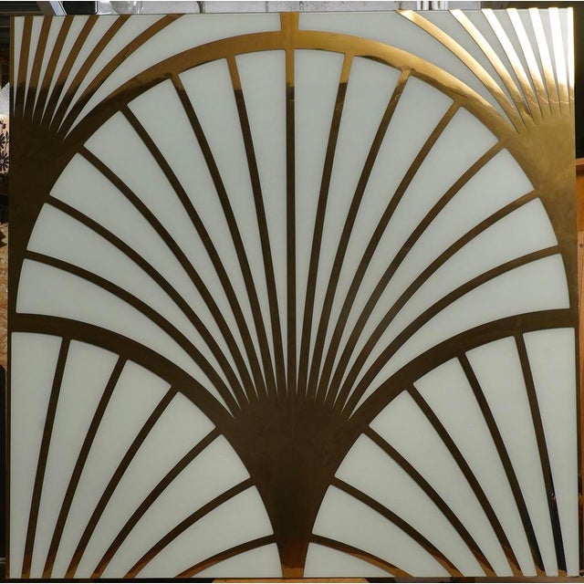 Murano Brass and Glass Wall Panel, 2000s For Sale - Image 9 of 15