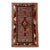 Antique Qashqai Rug | Geometric Medallions and Bold Tribal Border | 4x7 For Sale