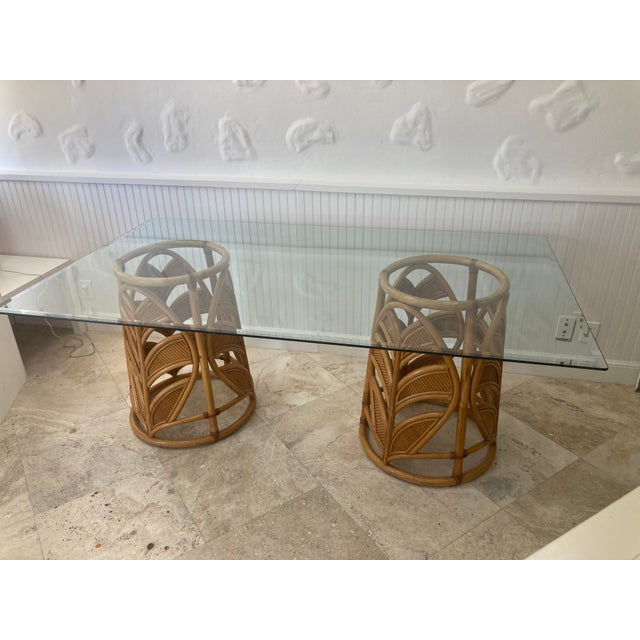 Wood Gabriella Crespi Double Pedestal Dining Table For Sale - Image 7 of 13