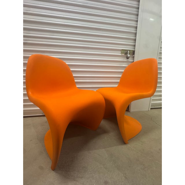 Vintage Post Modern 1990s Pantonstolen (Vernor Panton) Chair Pair (2) For Sale - Image 11 of 12