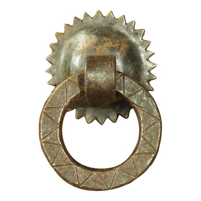 Wrought Iron Iberian Door Knocker, Circa 1800s For Sale