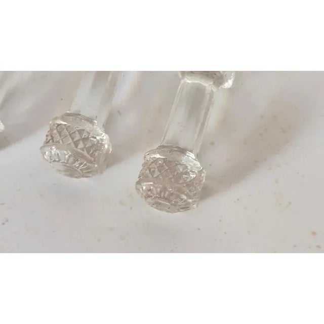 Vintage French Crystal Knife Rests, 1970s, Set of 8 For Sale - Image 9 of 14
